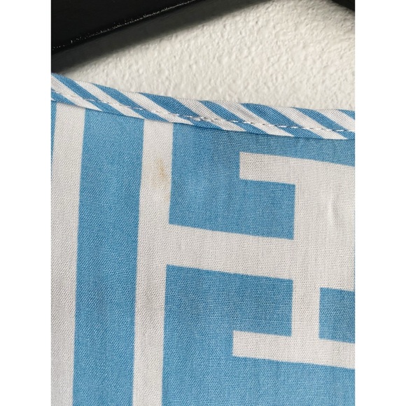 Elsta by CSN Greek Geo Mini Dress // Blue - Picture 6 of 6